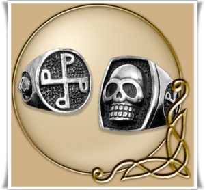 Phantom skull ring and P ring