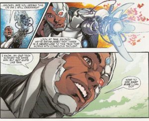 CYBORG #2 pg. 9 panels 5-7 no limits