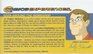 Comics Experience Andy Schmidt