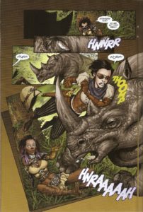 LADY MECHANIKA, the TABLET of DESTINIES #5 rhino wrestling 1