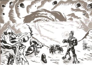 BLACK HOLE HUNTERS CLUB #6 pin-up