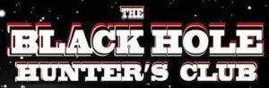 BLACK HOLE HUNTERS CLUB original logo B&W