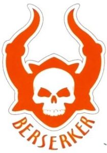 Berserker Comics logo - orange