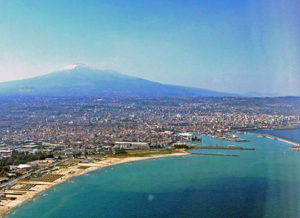 Catania coastline