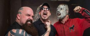 Greg surrounded by Slayer & Slipknot